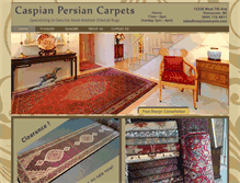 Tablet Screenshot of caspiancarpets.com